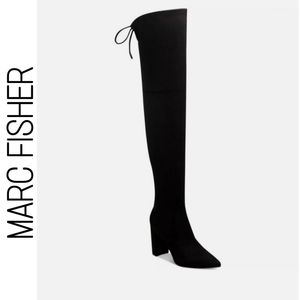 MARC FISHER Suede Over the Knee Dress Boots 9